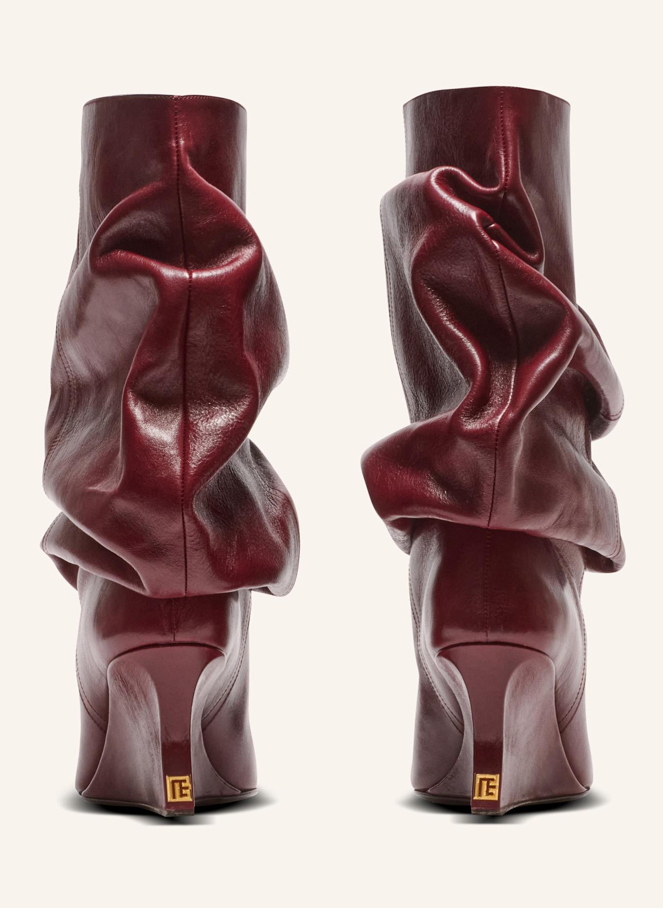 BALMAIN Stiefeletten mit Keilabsatz: BRAUN