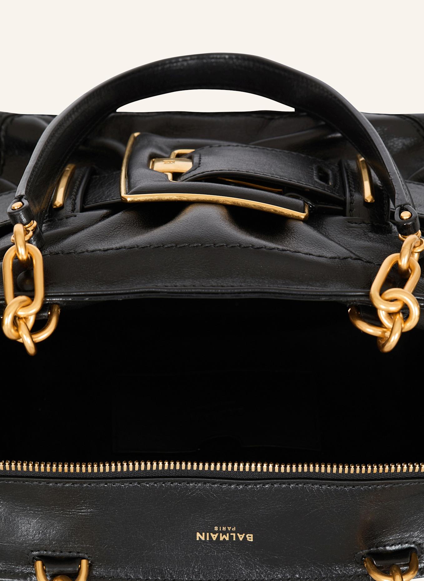 BALMAIN Tasche Anthem aus Kalbsleder: SCHWARZ