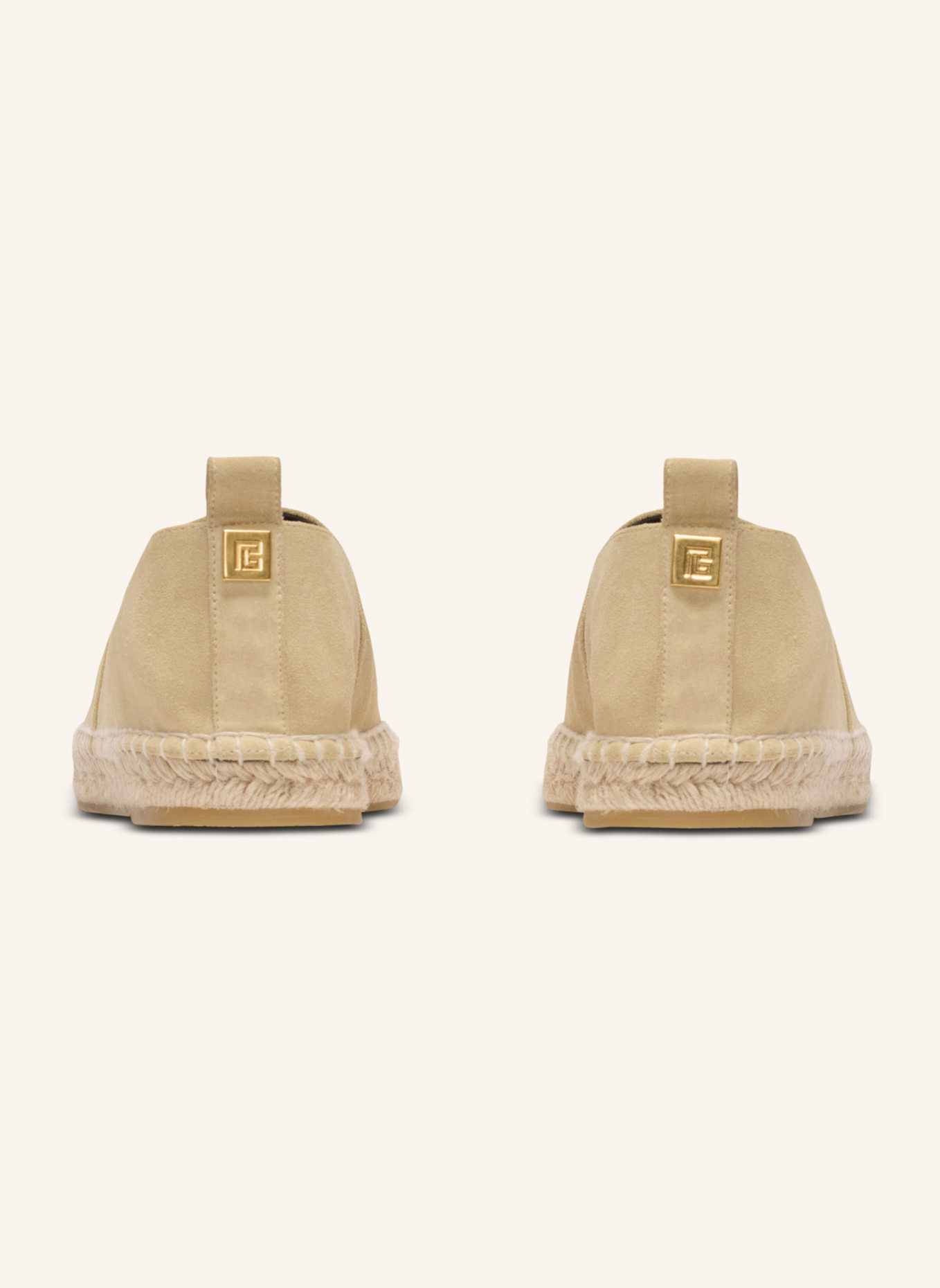 BALMAIN Espadrilles aus Wildleder: BEIGE