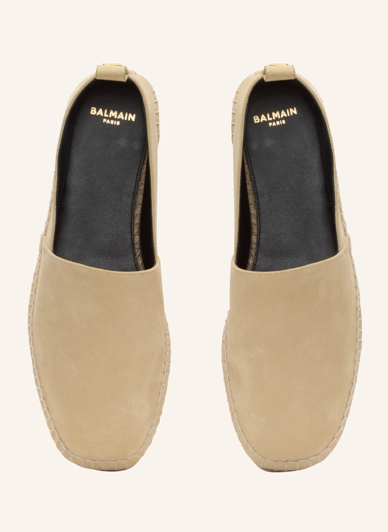 BALMAIN Espadrilles aus Wildleder: BEIGE