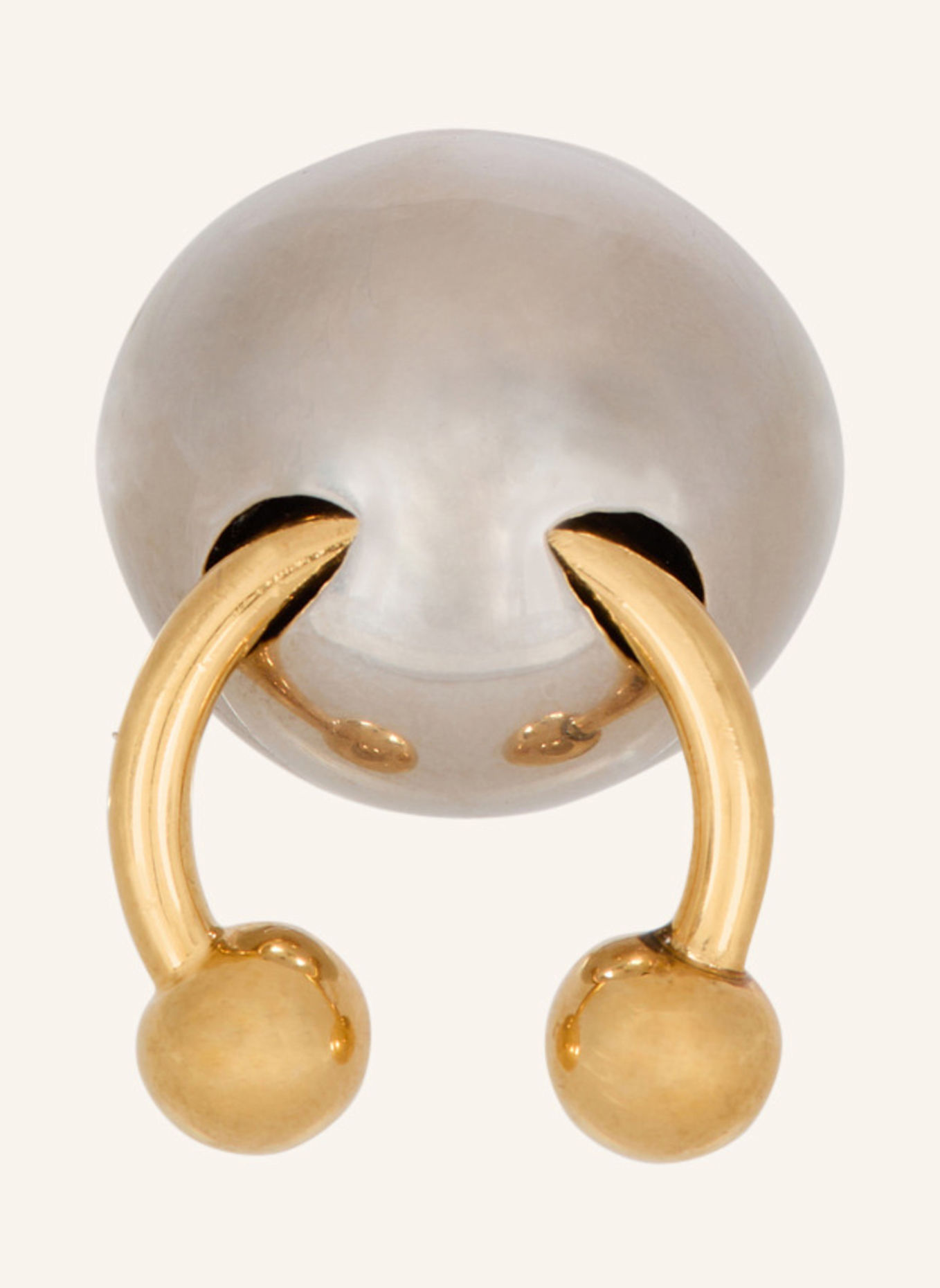 BALMAIN Kugel-Ring mit Piercing: SILBER