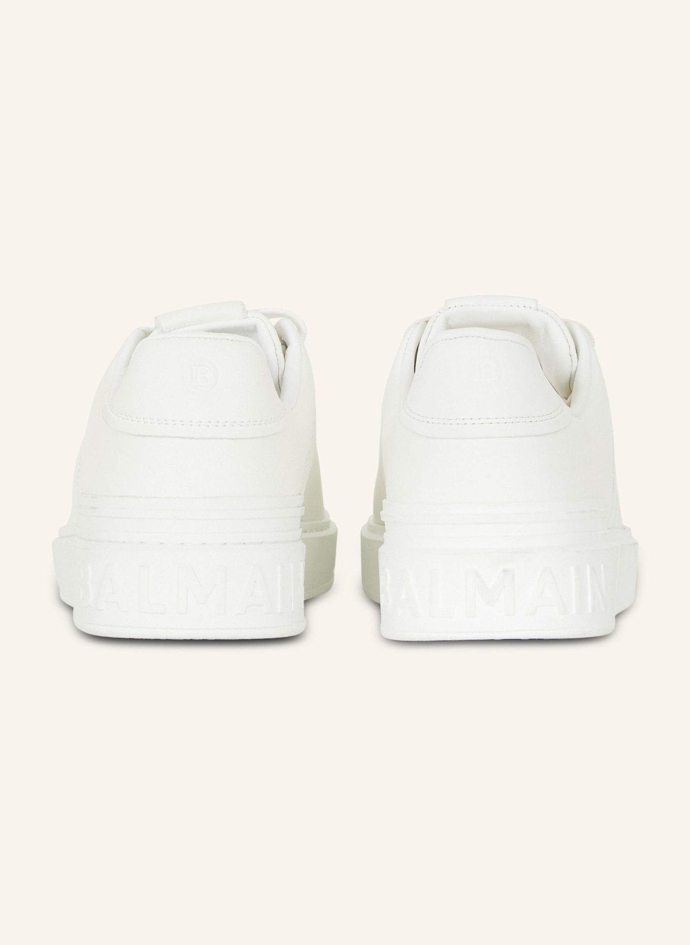BALMAIN Sneakers B-Court aus Kalbsleder: WEISS