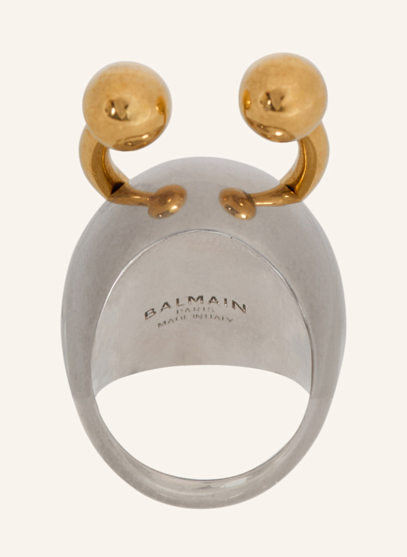 BALMAIN Kugel-Ring mit Piercing: SILBER