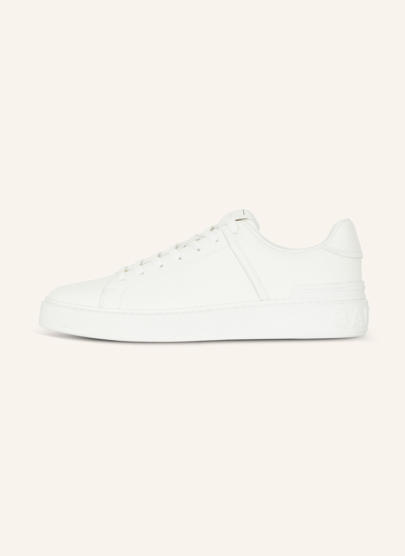 BALMAIN Sneakers B-Court aus Kalbsleder: WEISS