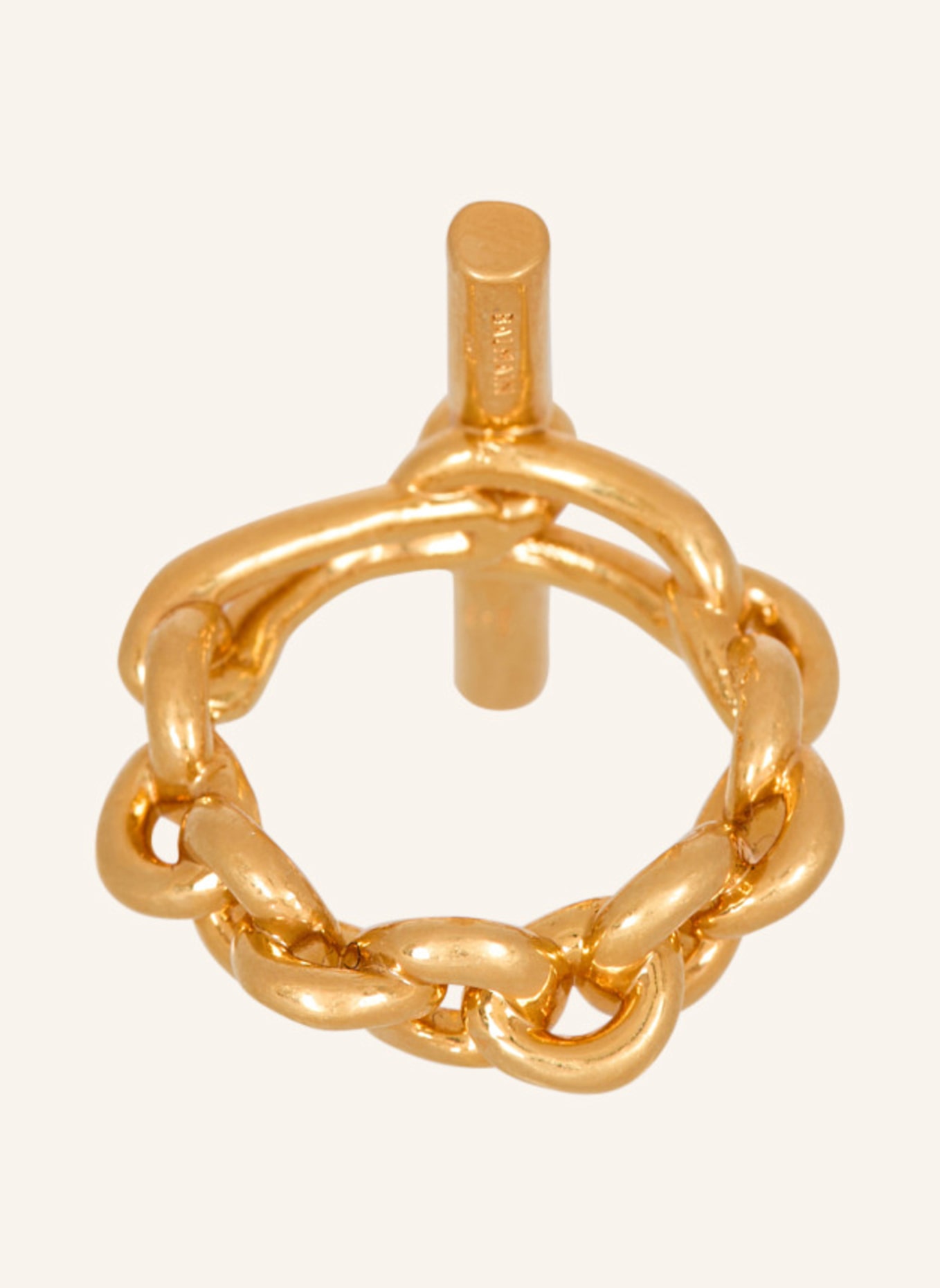 BALMAIN Kettenring mit T-Bar: GOLD