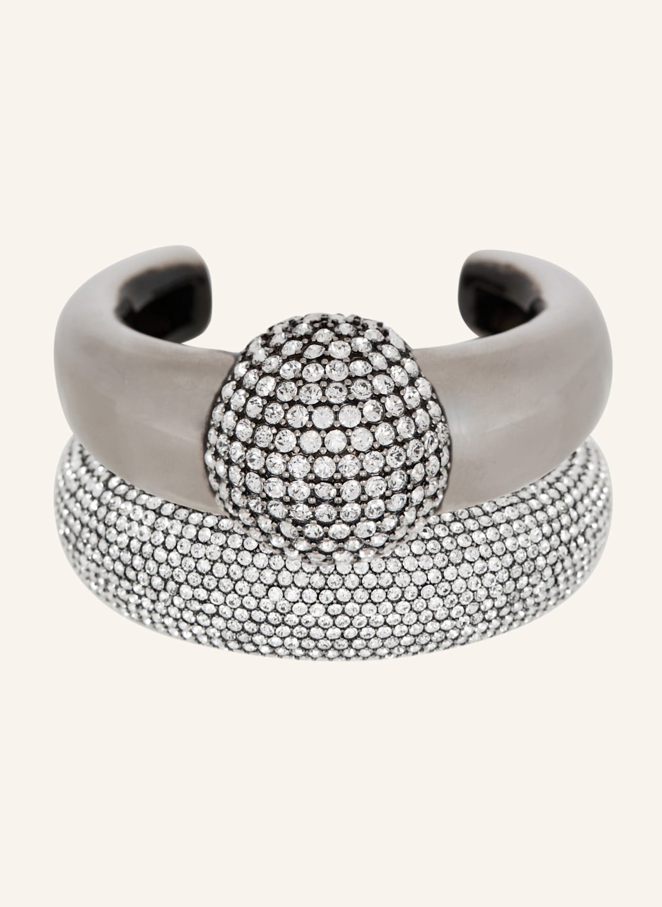 BALMAIN Armreif-Set mit Piercing: SILBER