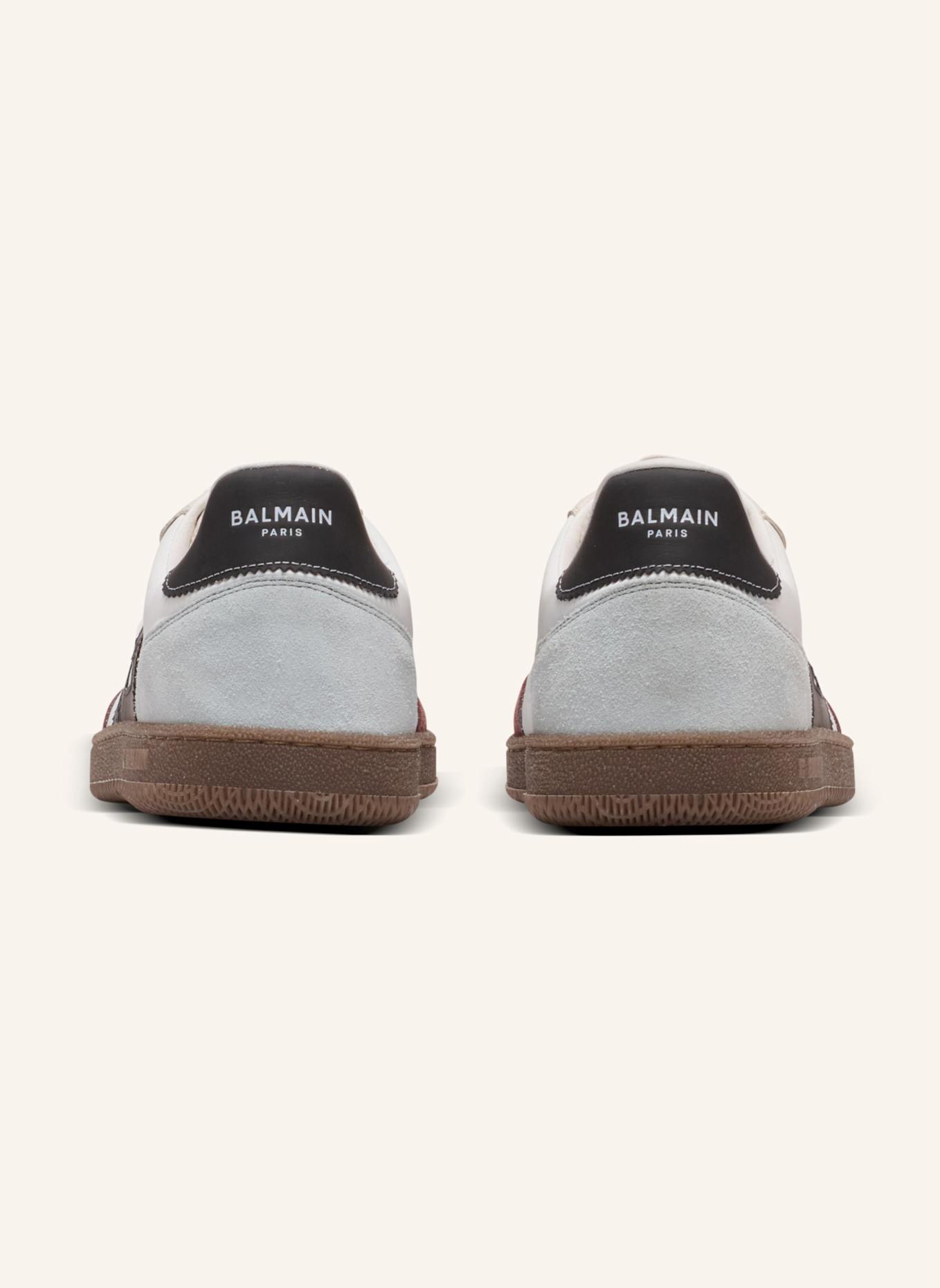 BALMAIN Sneakers Balmain Swan aus Wildleder und Nylon: WEISS