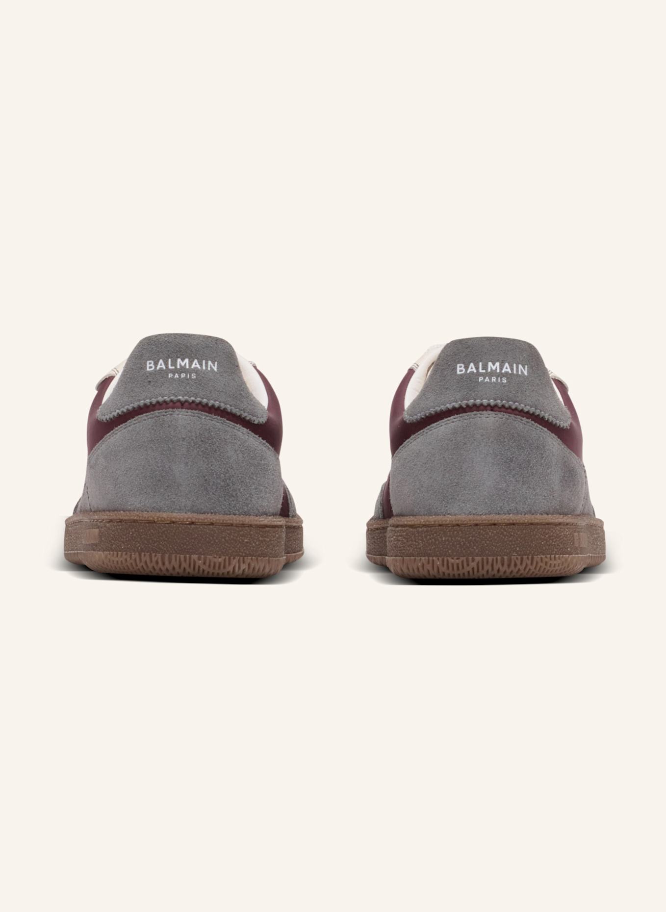 BALMAIN Sneakers Balmain Swan aus Wildleder und Nylon: ROT