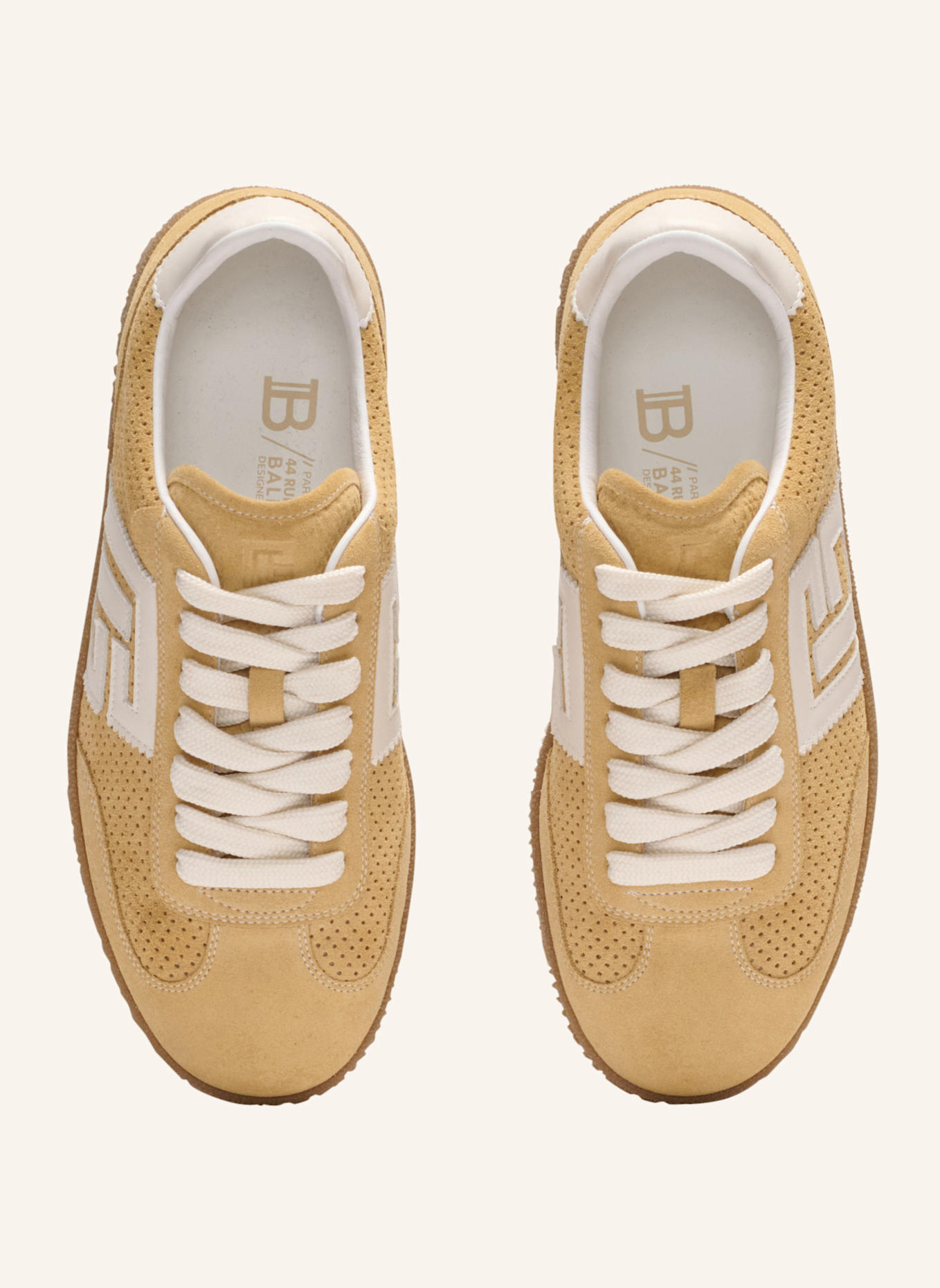 BALMAIN Sneakers Balmain Swan aus Wildleder: BEIGE