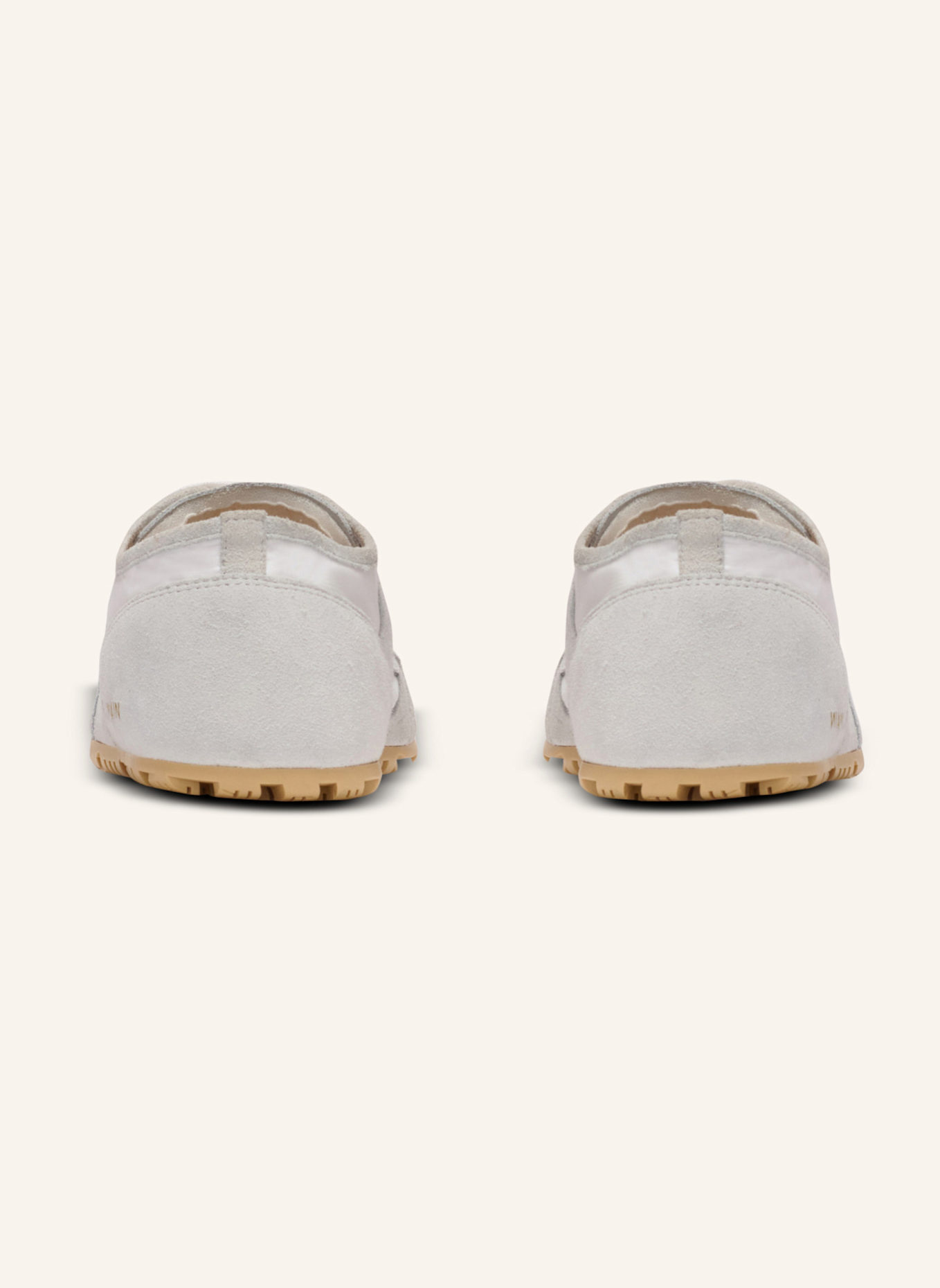 BALMAIN Sneakers Racer 45 aus Wildleder und Lammleder: WEISS