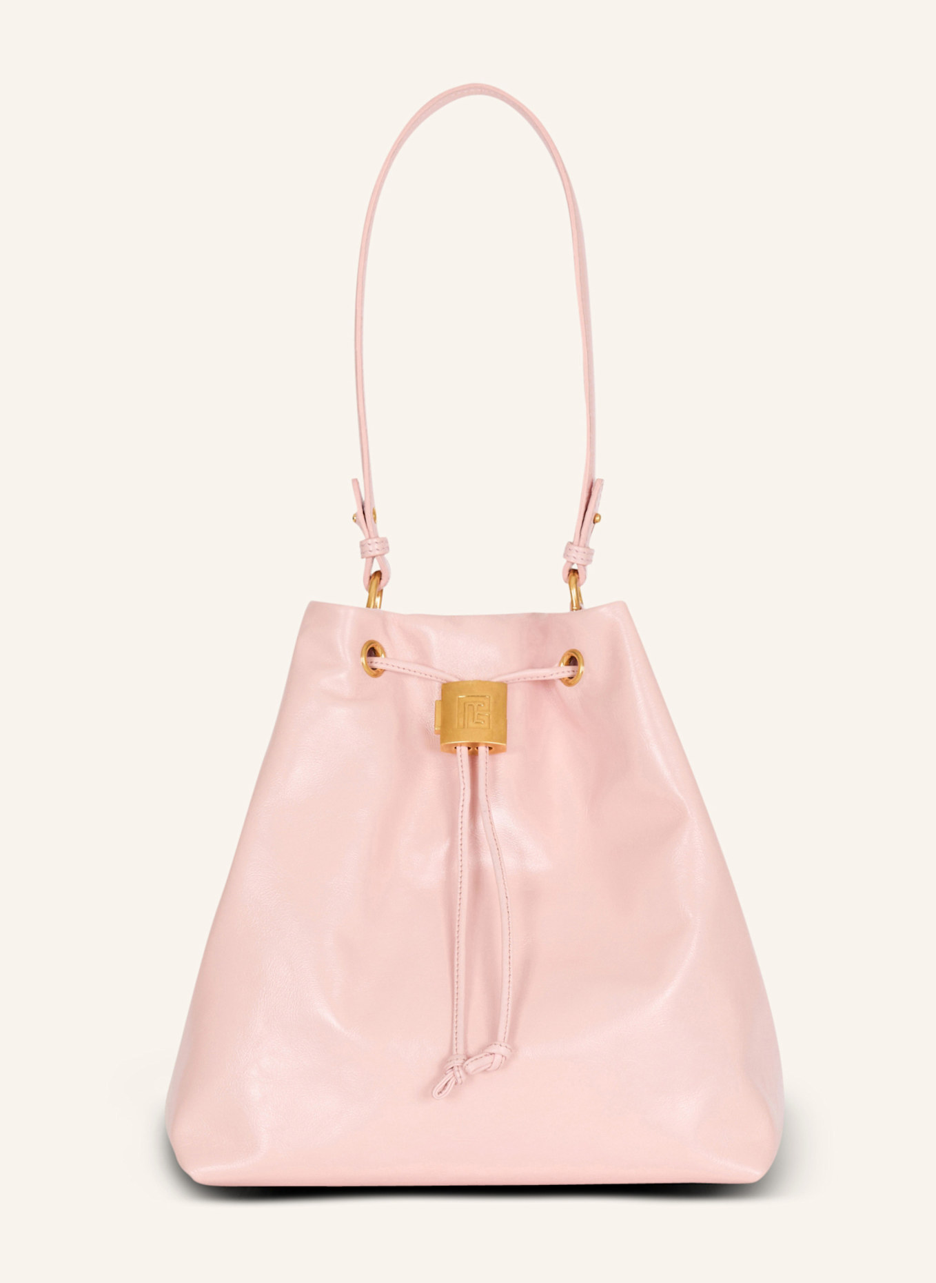 BALMAIN Rucksack Pulse aus Kalbsleder: ROSA