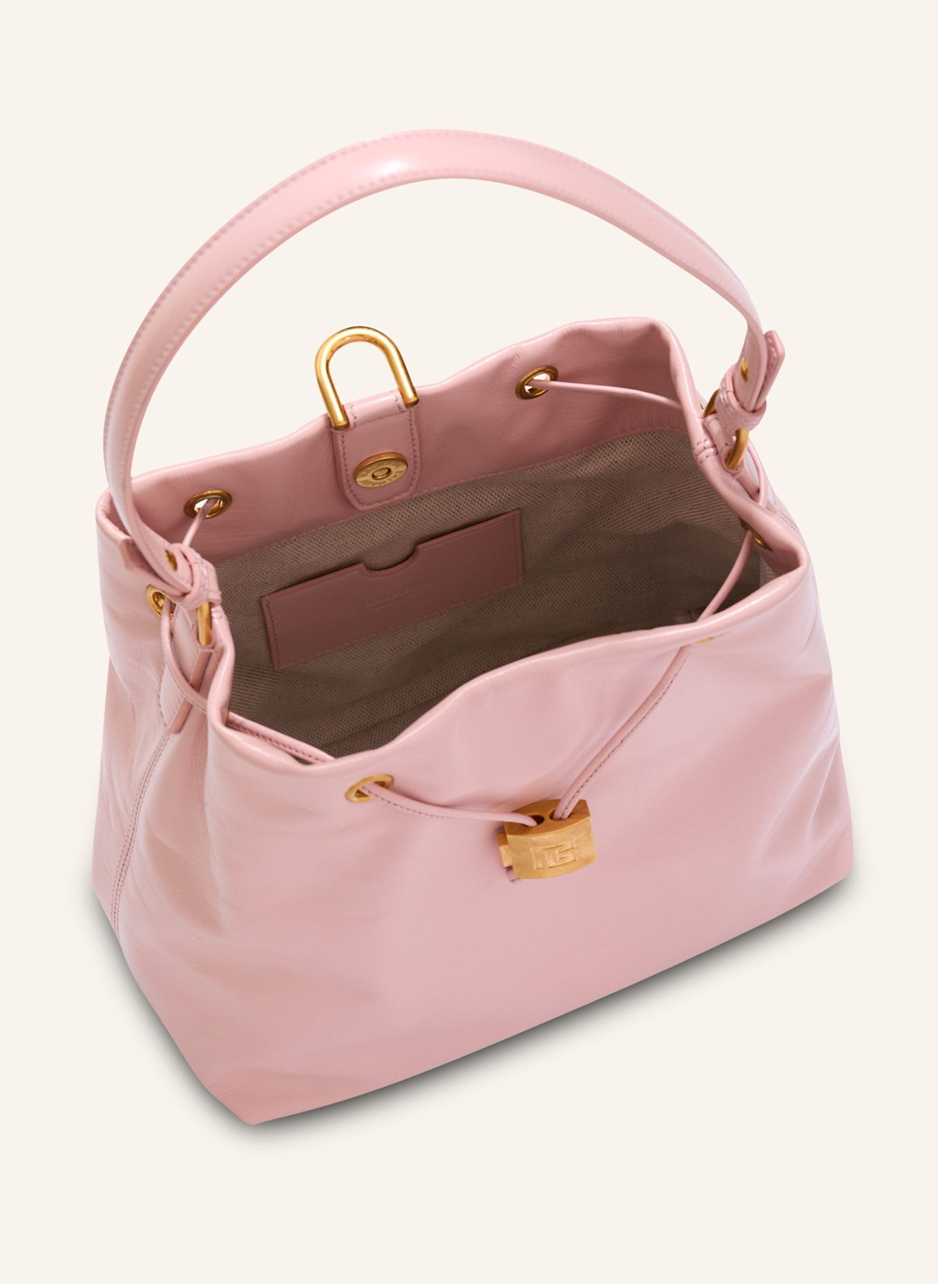 BALMAIN Rucksack Pulse aus Kalbsleder: ROSA