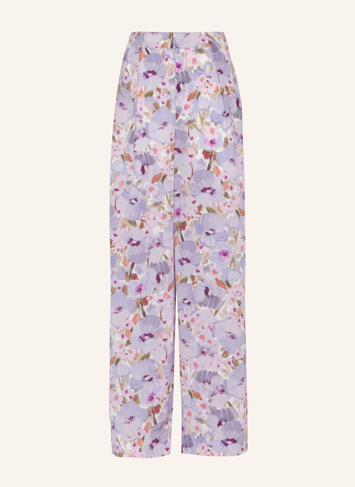 BALMAIN Hose mit Poppi-Flower-Print: NUDE