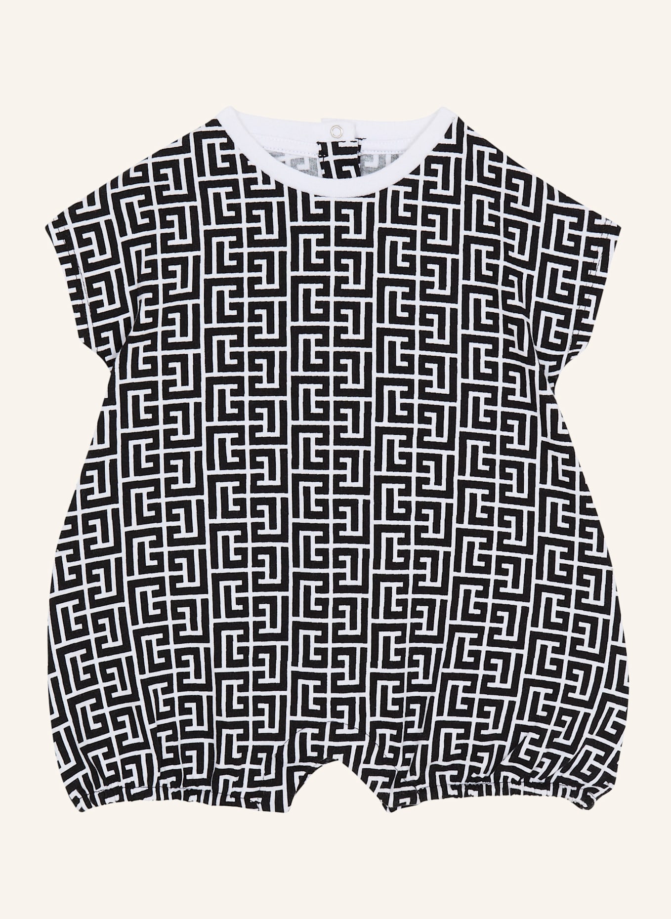 BALMAIN Jumpsuit mit Monogramm: WEISS