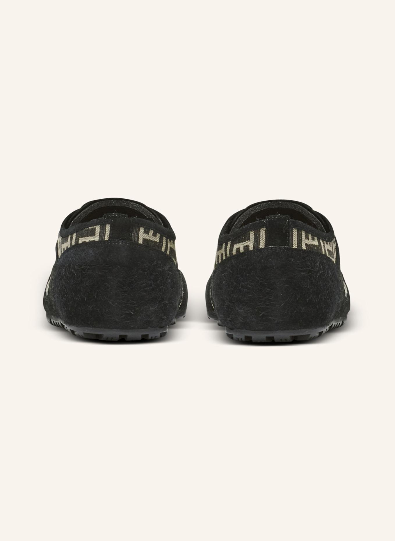 BALMAIN Sneakers Racer 45 aus Monogramm-Jacquard: SCHWARZ