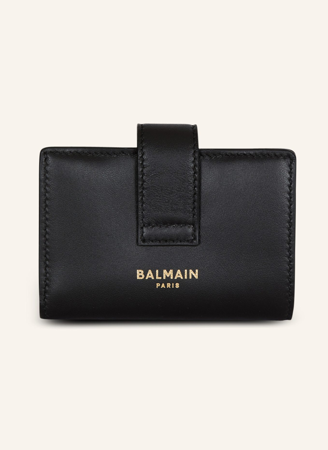 BALMAIN Lederportemonnaie Pulse: SCHWARZ
