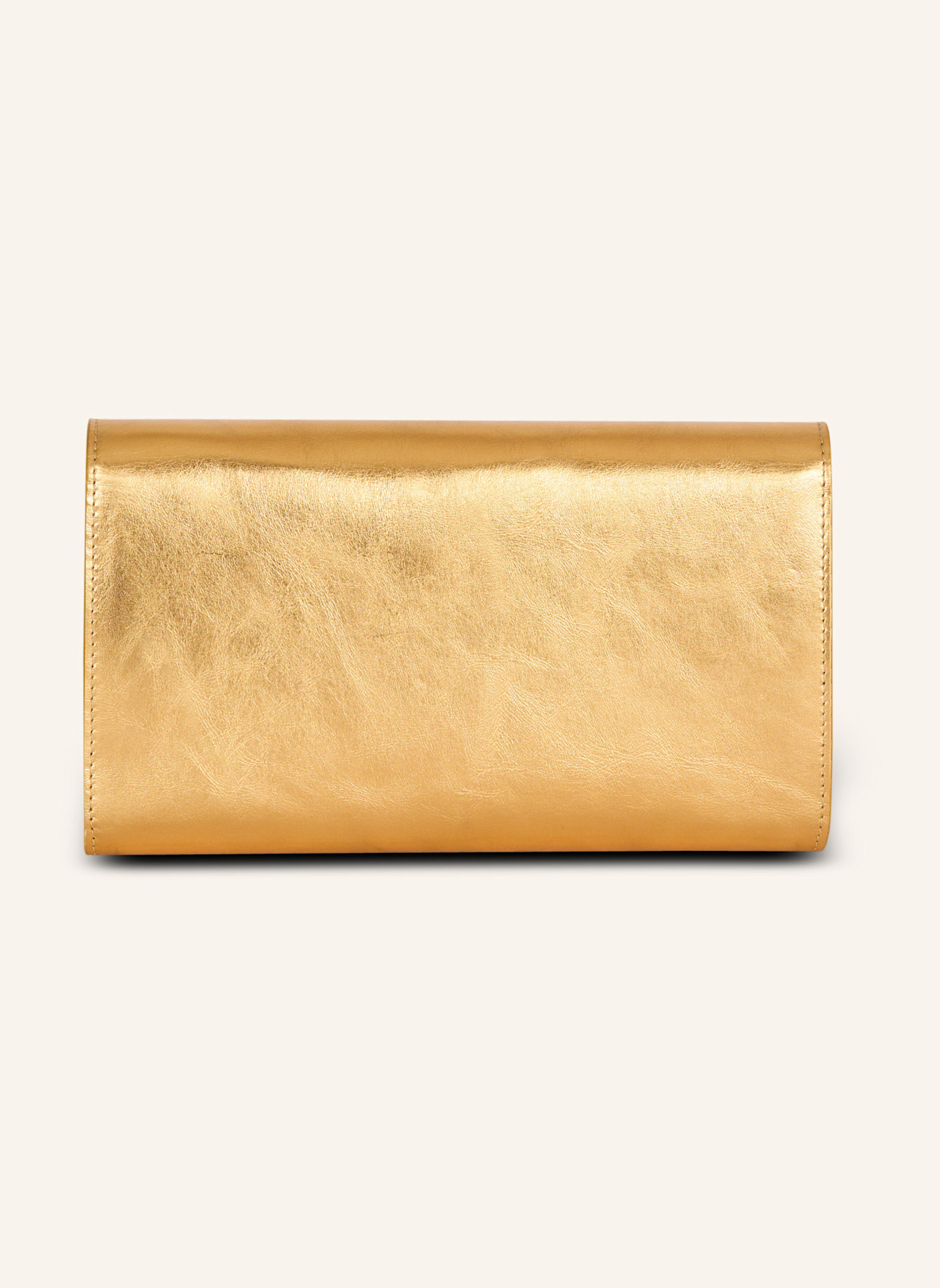 BALMAIN Brieftasche Shuffle aus laminiertem Leder: GOLD