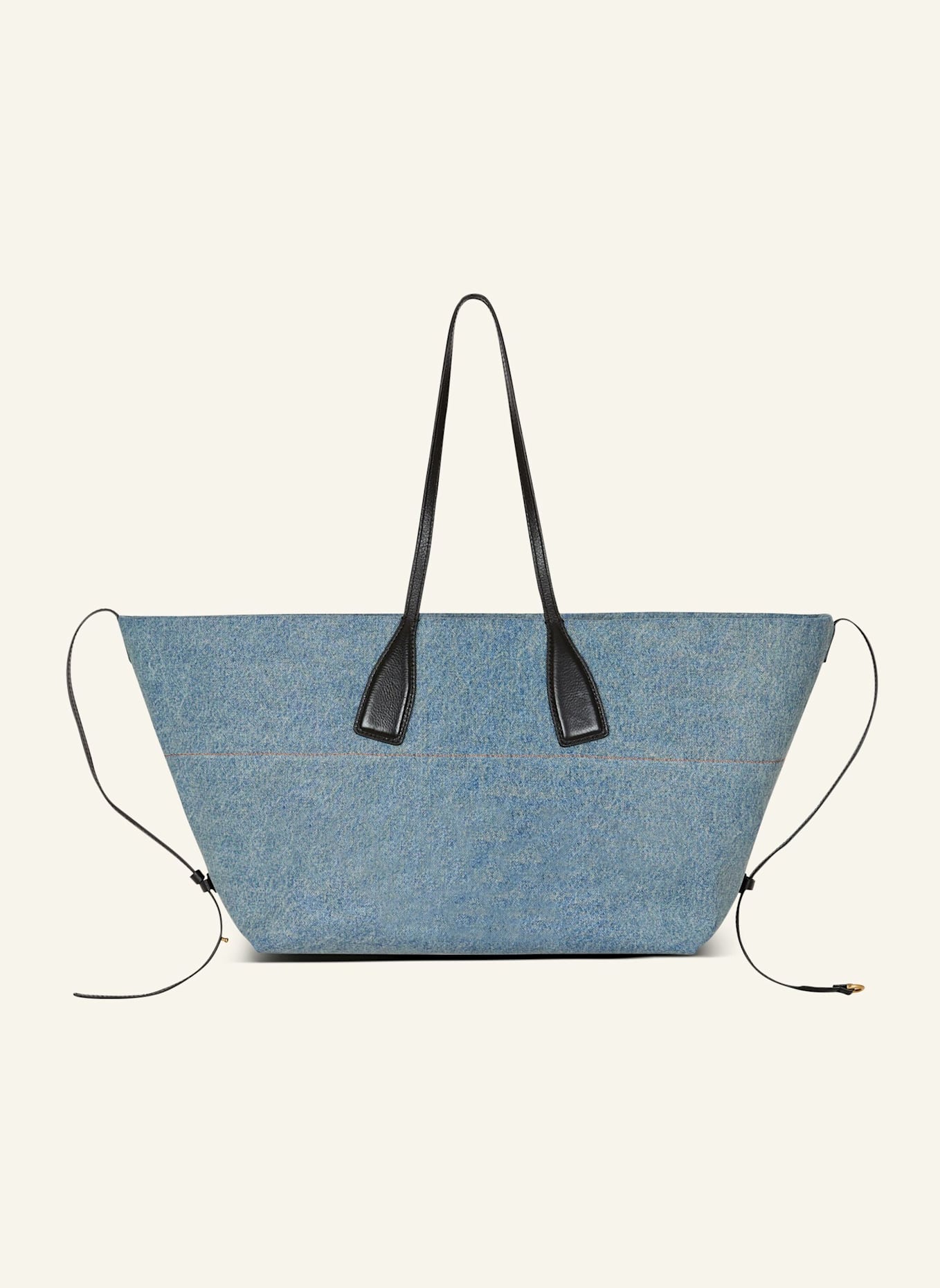 BALMAIN Shopper Track aus Denim: BLAU