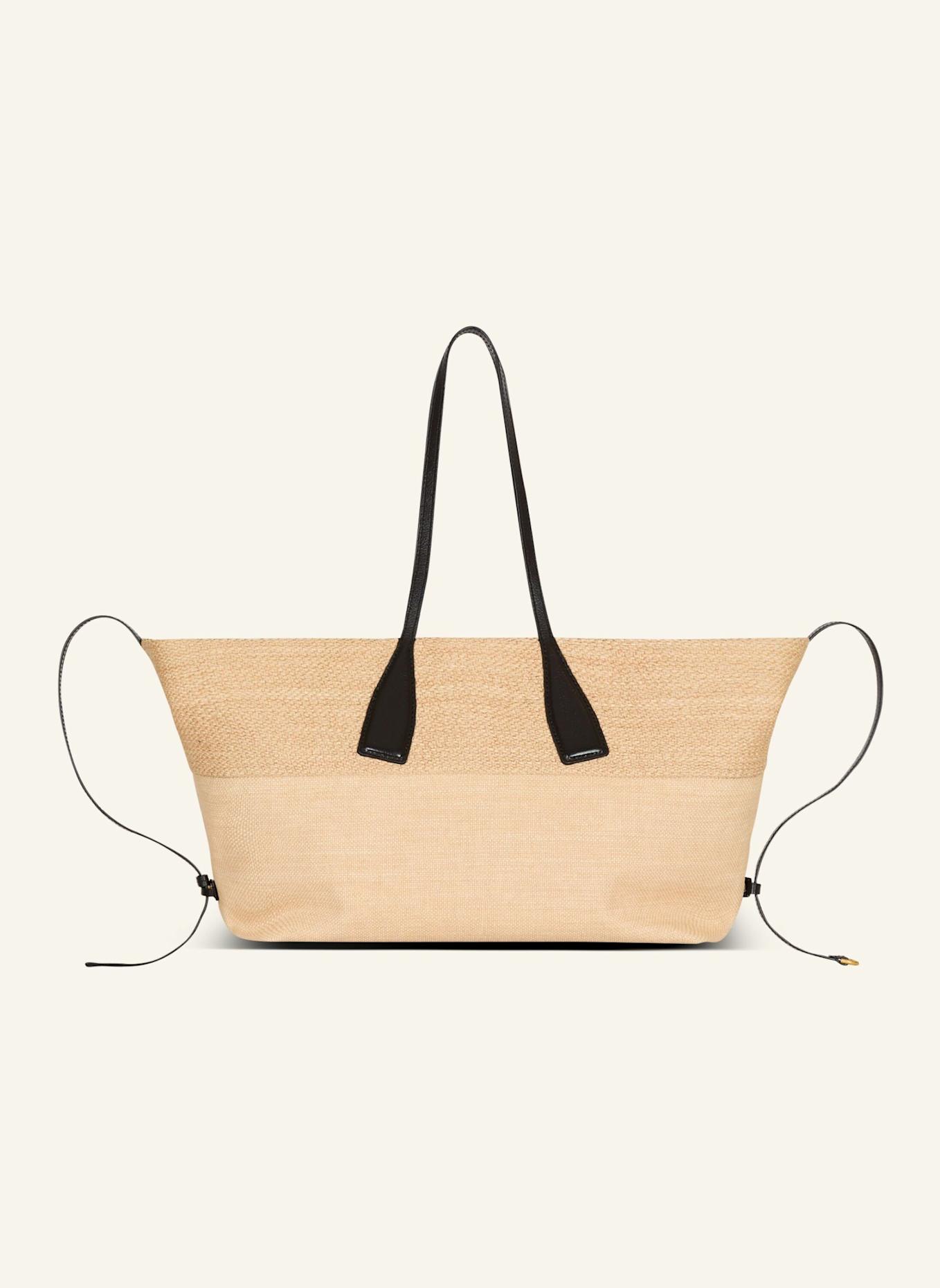 BALMAIN Shopper Track aus Bast: BRAUN