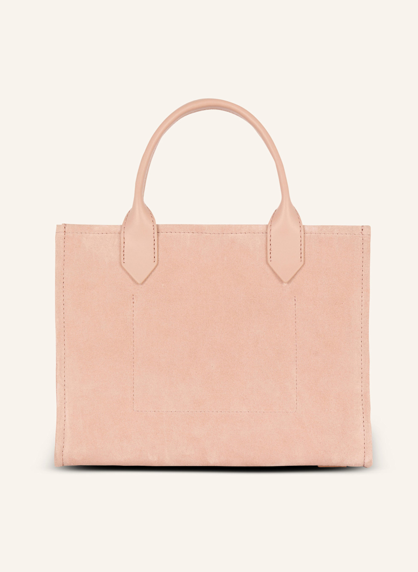 BALMAIN Kleiner Shopper B-Army aus Wildleder: KHAKI