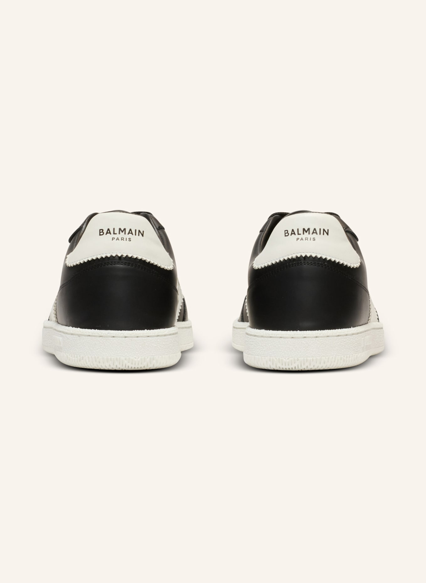 BALMAIN Sneakers Balmain Swan aus Kalbsleder: SCHWARZ