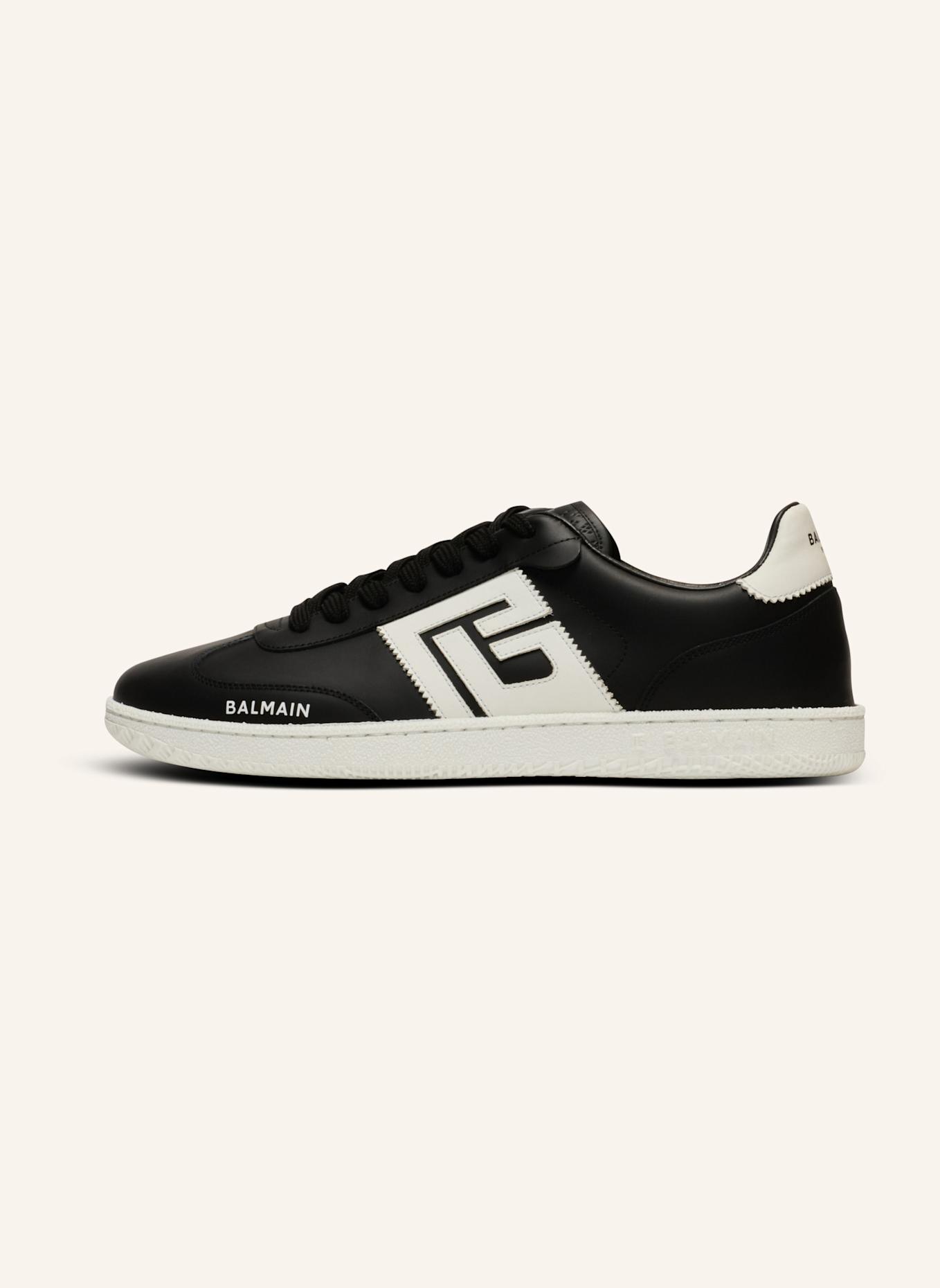 BALMAIN Sneakers Balmain Swan aus Kalbsleder: SCHWARZ