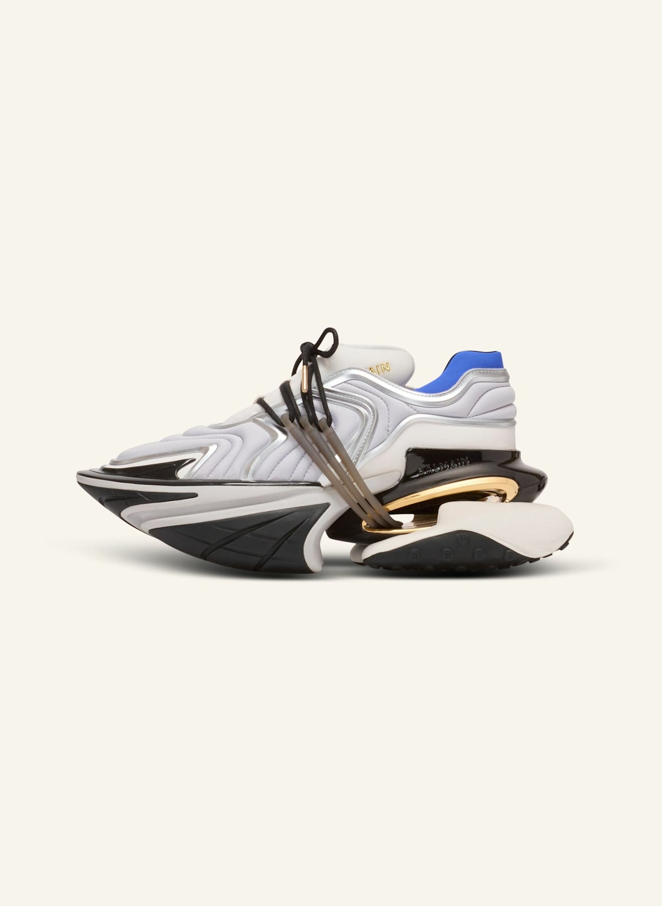 BALMAIN Sneakers Unicorn Wave aus Neopren: GRAU