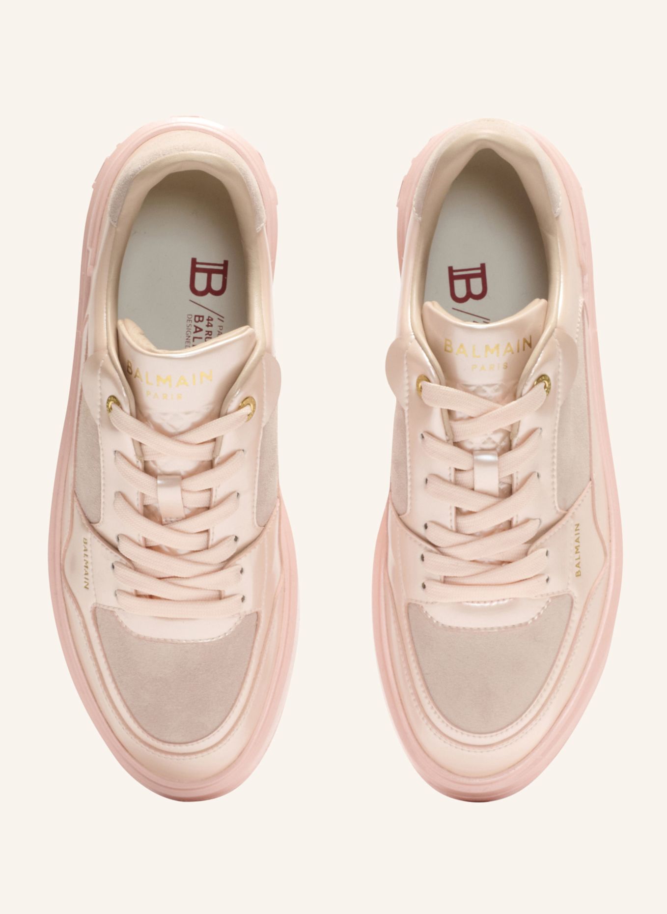 BALMAIN Irisierende Sneakers B-Court Flip: ROSA