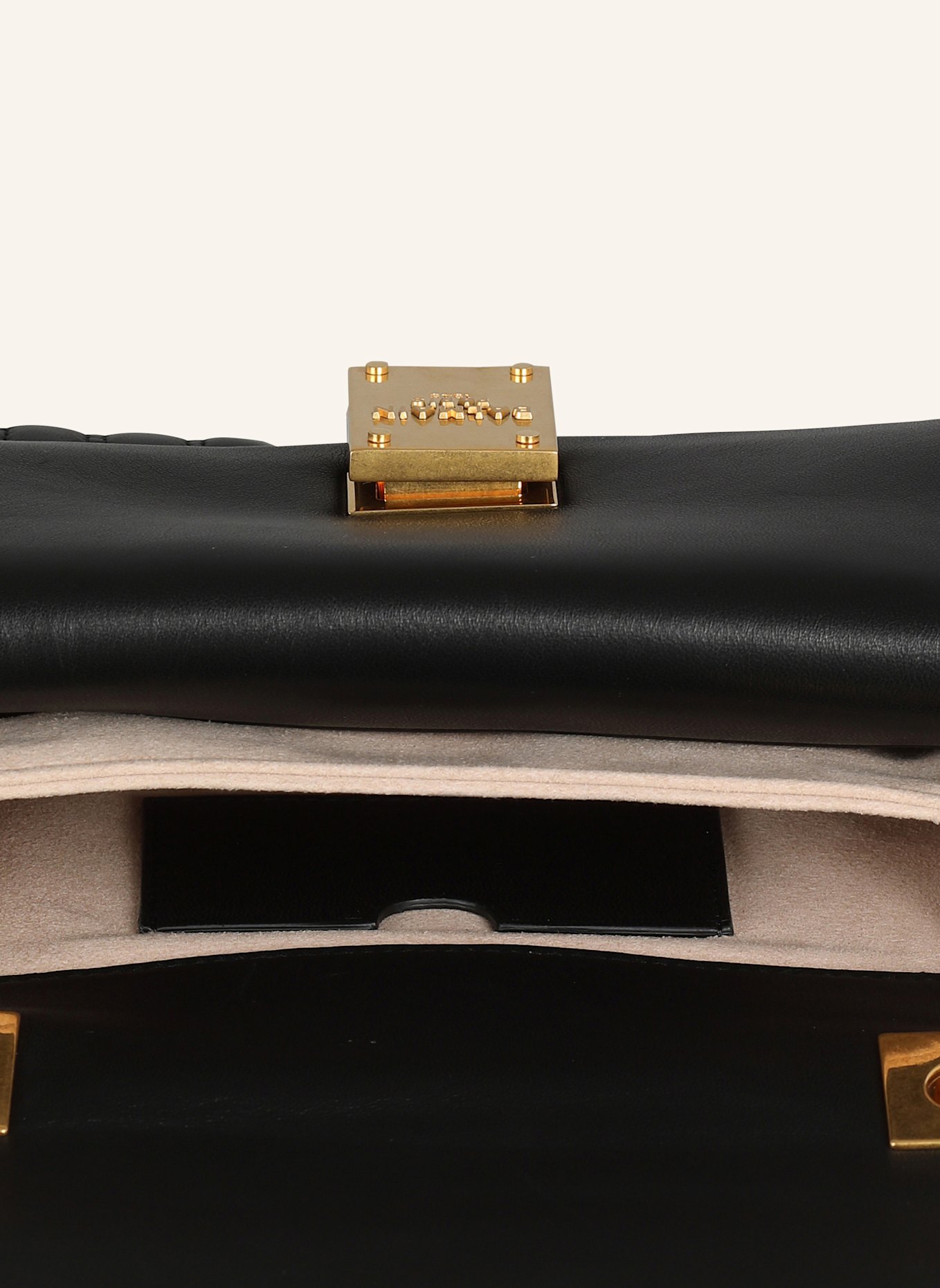 BALMAIN Kleine Tasche 1945 Soft aus gestepptem Leder: SCHWARZ