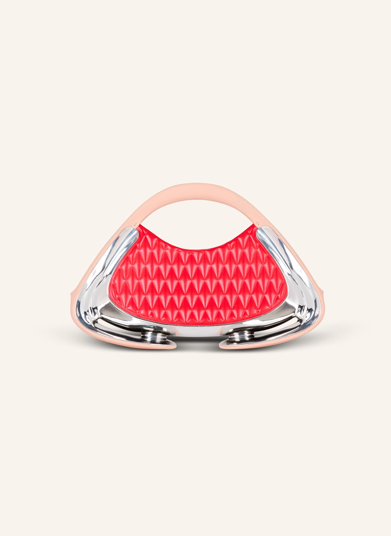 BALMAIN Mittelgroße gesteppte Tasche Jolie Madame: ROT