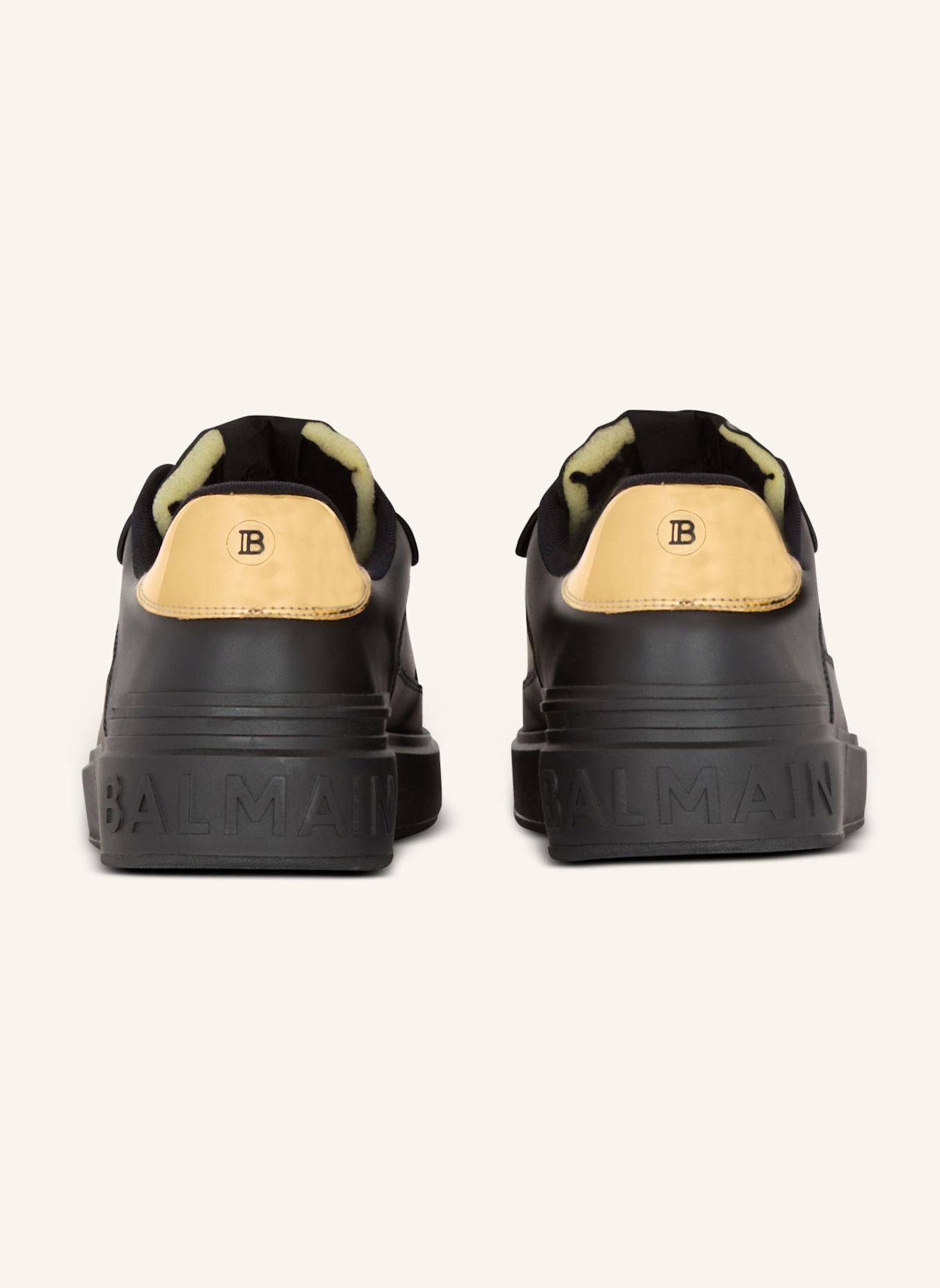 BALMAIN Sneakers B-Court Flip aus Kalbsleder: SCHWARZ