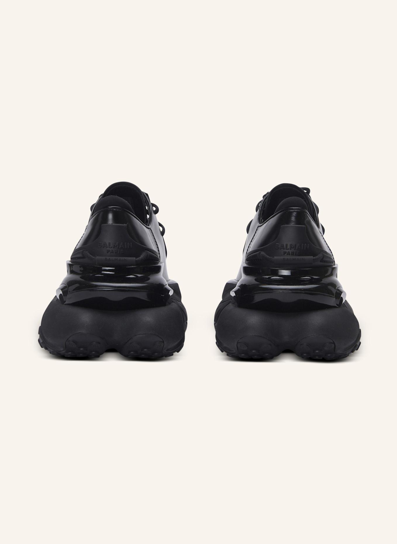 BALMAIN Unicorn Derbys aus glänzendem Leder: SCHWARZ