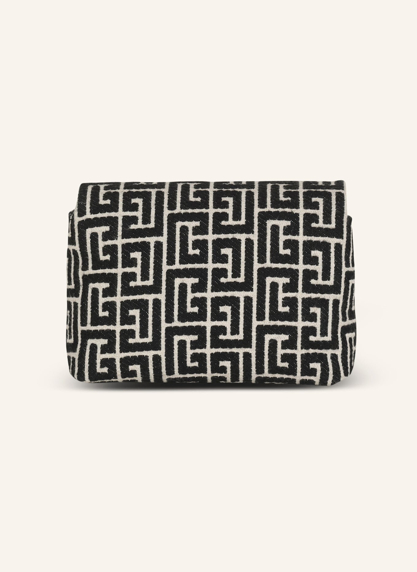 BALMAIN Mini-Tasche 1945 Soft mit Jacquard-Monogramm: SCHWARZ