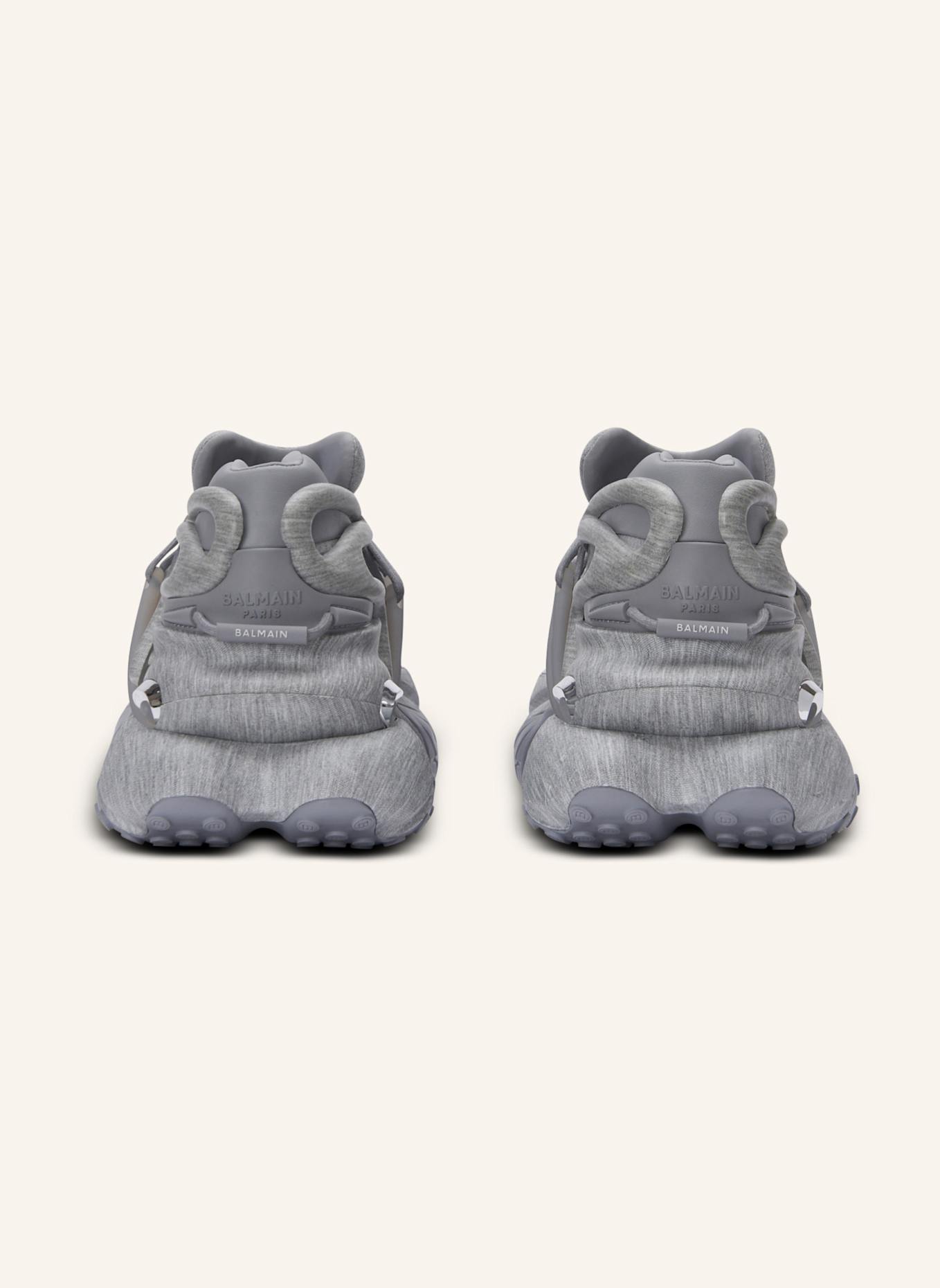 BALMAIN Niedrige Unicorn Sneakers mit Molton-Print: WEISS