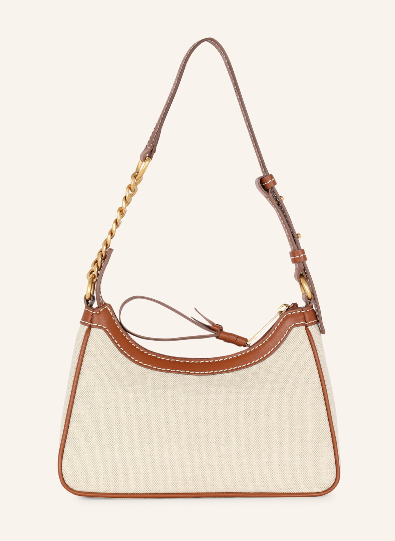 BALMAIN Tasche B-Army aus Canvas mit Ledereinsätzen: KHAKI