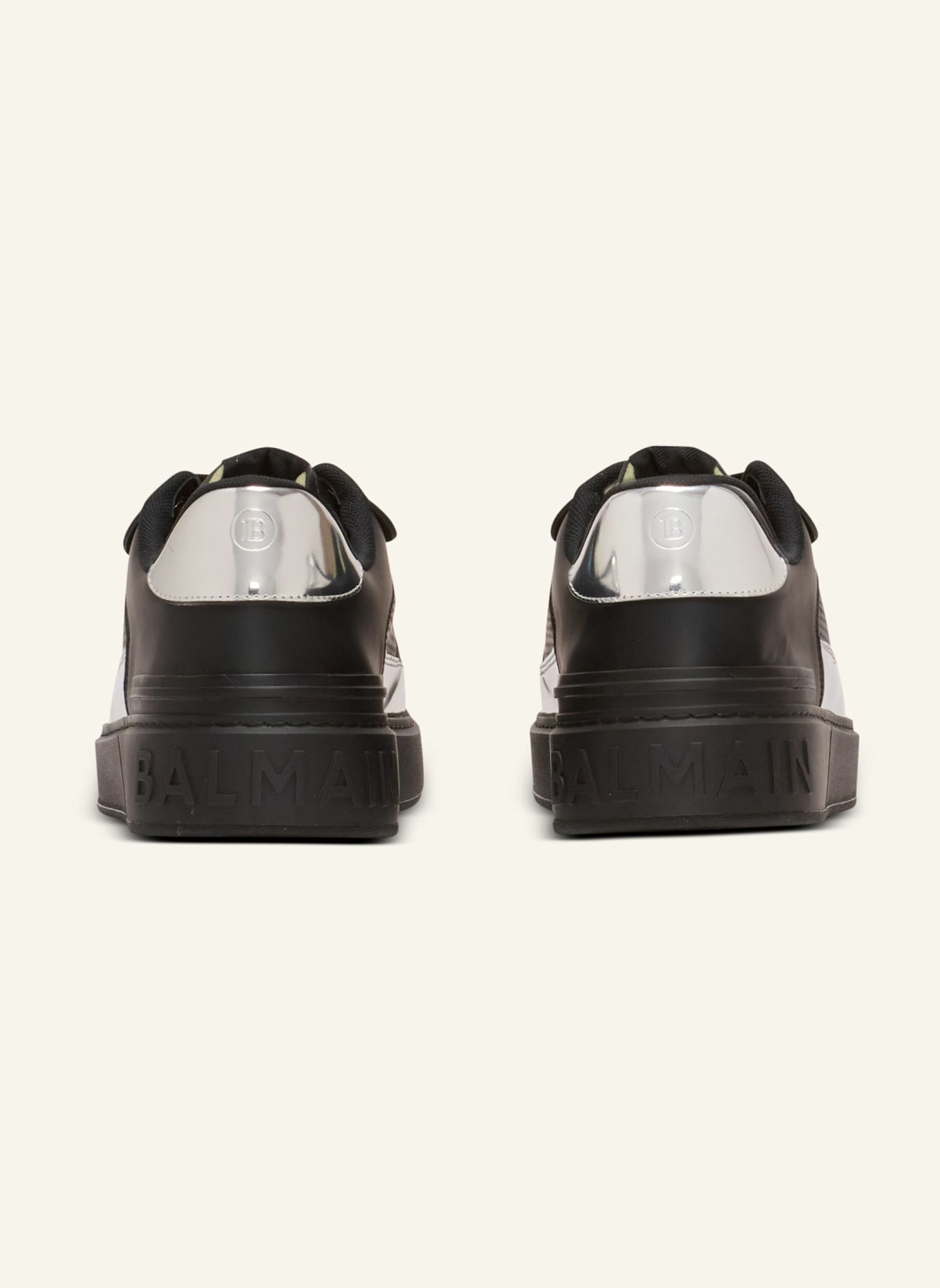 BALMAIN Sneakers B-Court Flip aus Leder: SCHWARZ