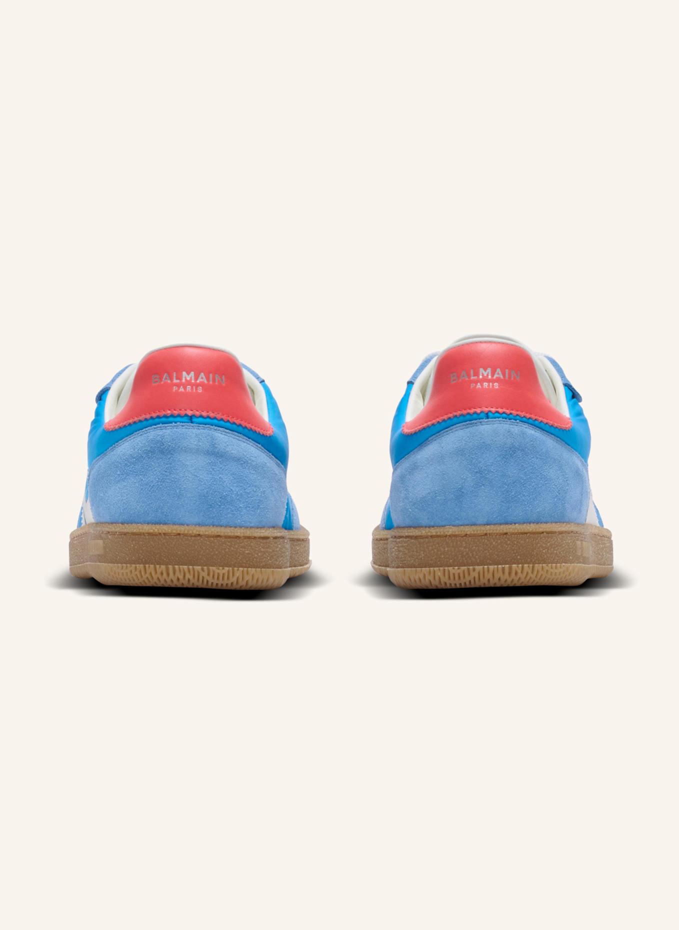 BALMAIN Sneakers Balmain Swan aus Leder, Wildleder und Nylon: BLAU