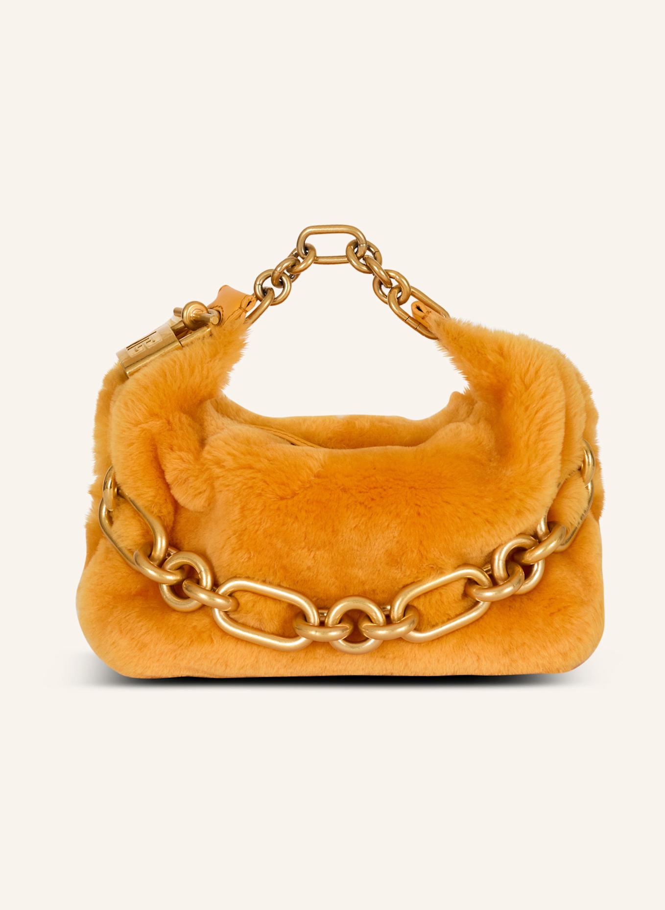 BALMAIN Mini-Tasche Sync aus Shearling: GOLD