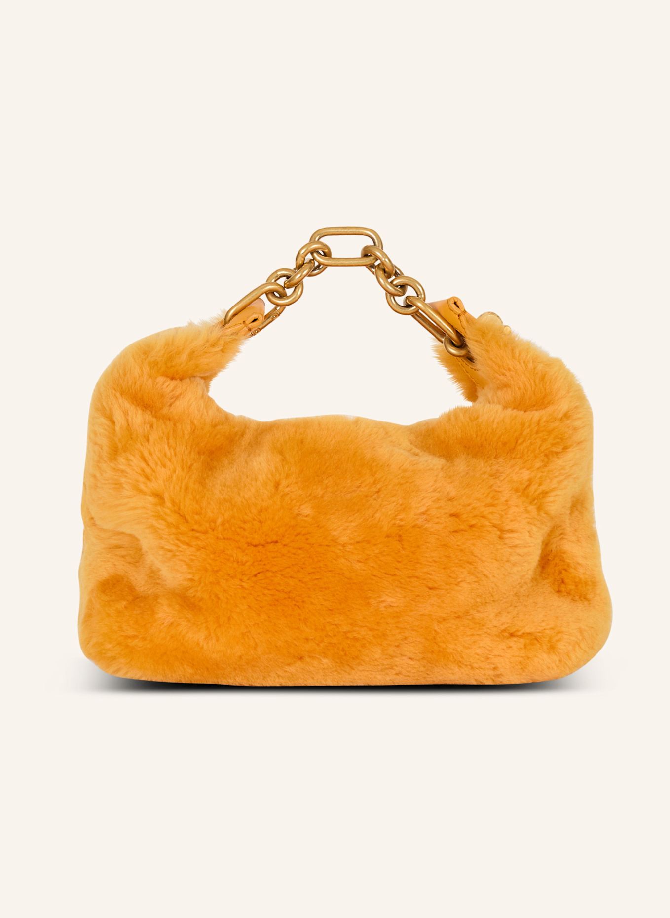 BALMAIN Mini-Tasche Sync aus Shearling: GOLD