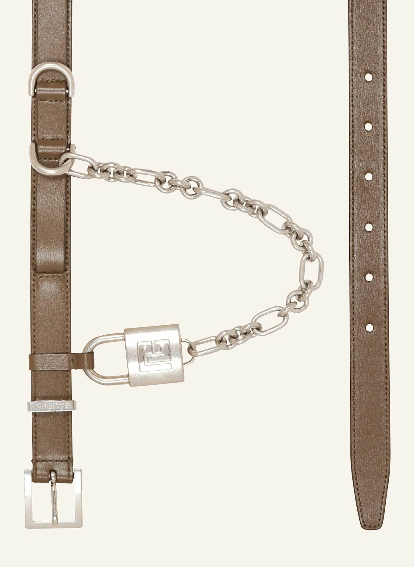 BALMAIN Sync schmaler Ledergürtel: GRÜN