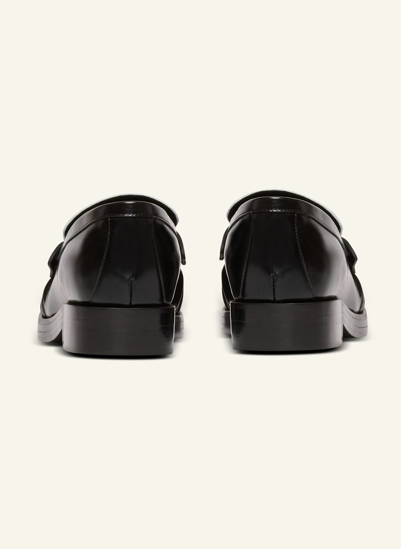 BALMAIN Mokassins Sync aus glänzendem Leder: WEISS