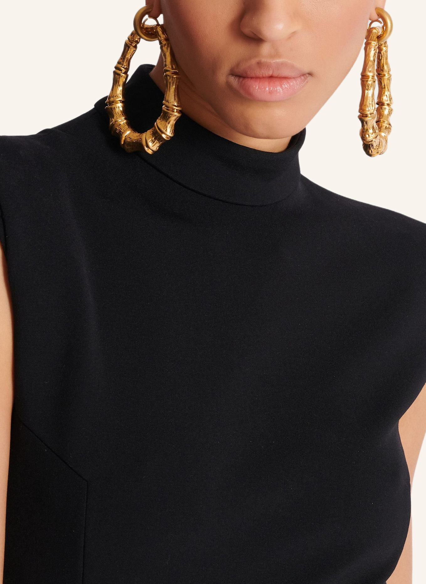 BALMAIN Brosche Sync im Bambus-Design: GOLD