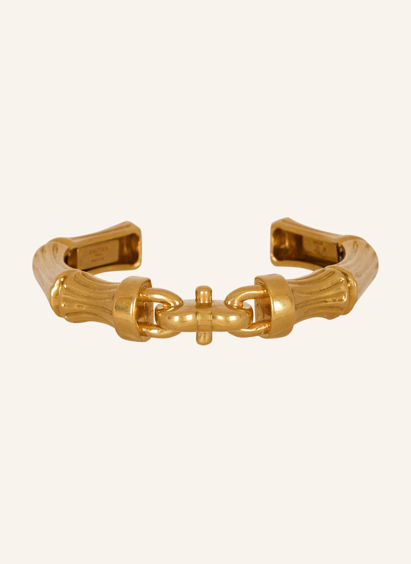 BALMAIN Armband Sync aus Messing im Bambus-Design: GOLD