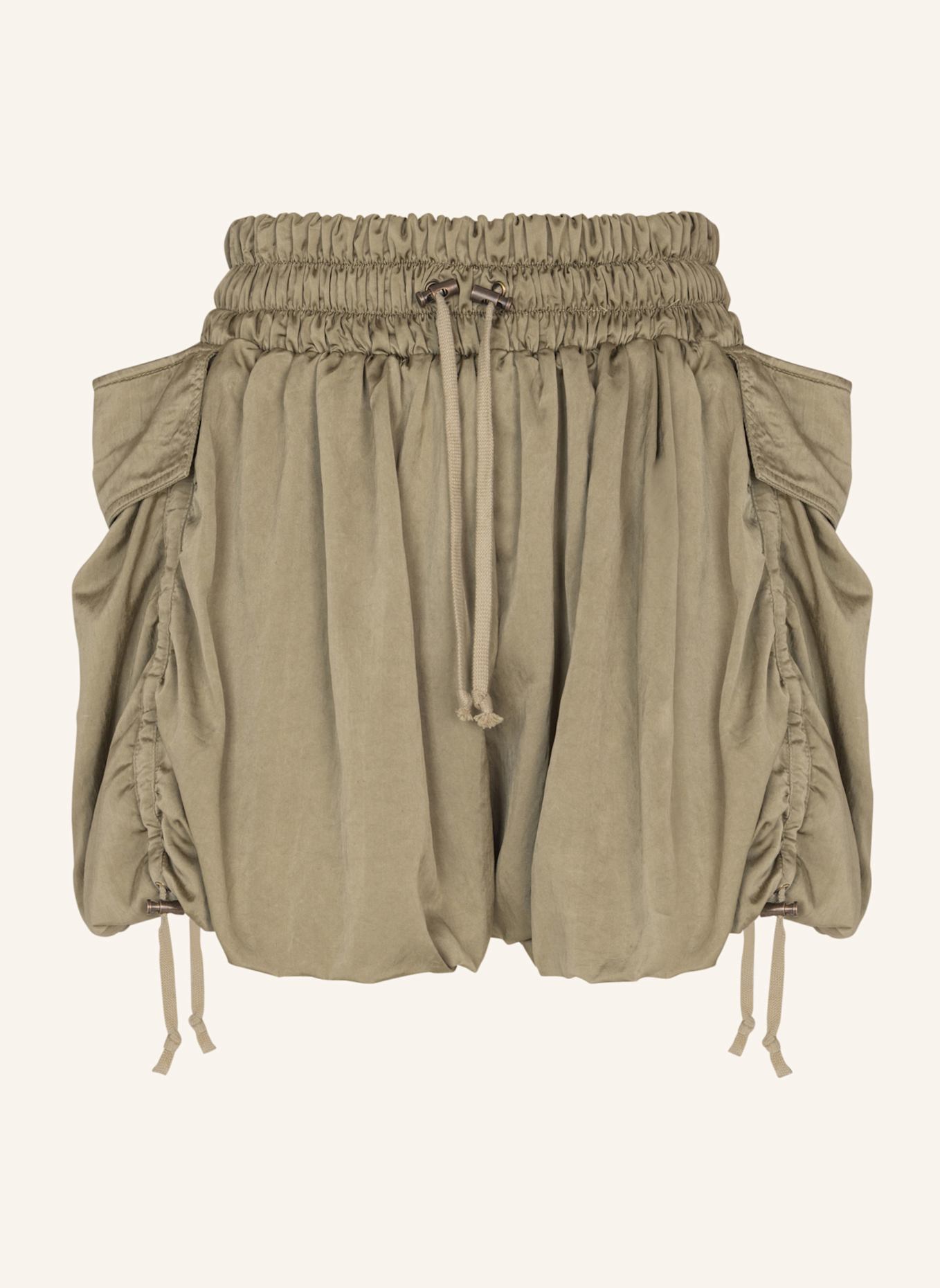 BALMAIN Shorts aus Baumwolltwill: GRÜN