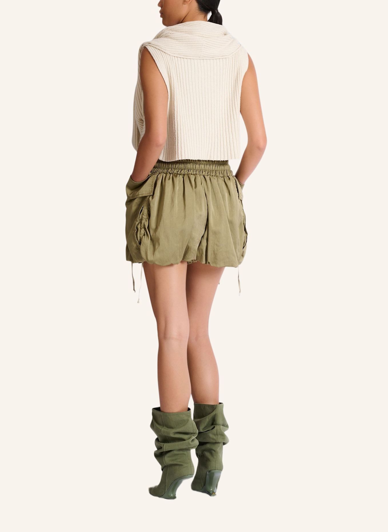 BALMAIN Shorts aus Baumwolltwill: GRÜN