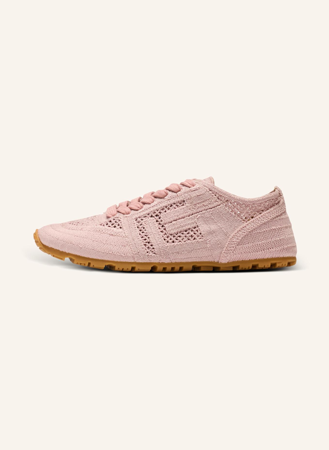 BALMAIN Sneakers Racer 45 aus Makramee: ROSA
