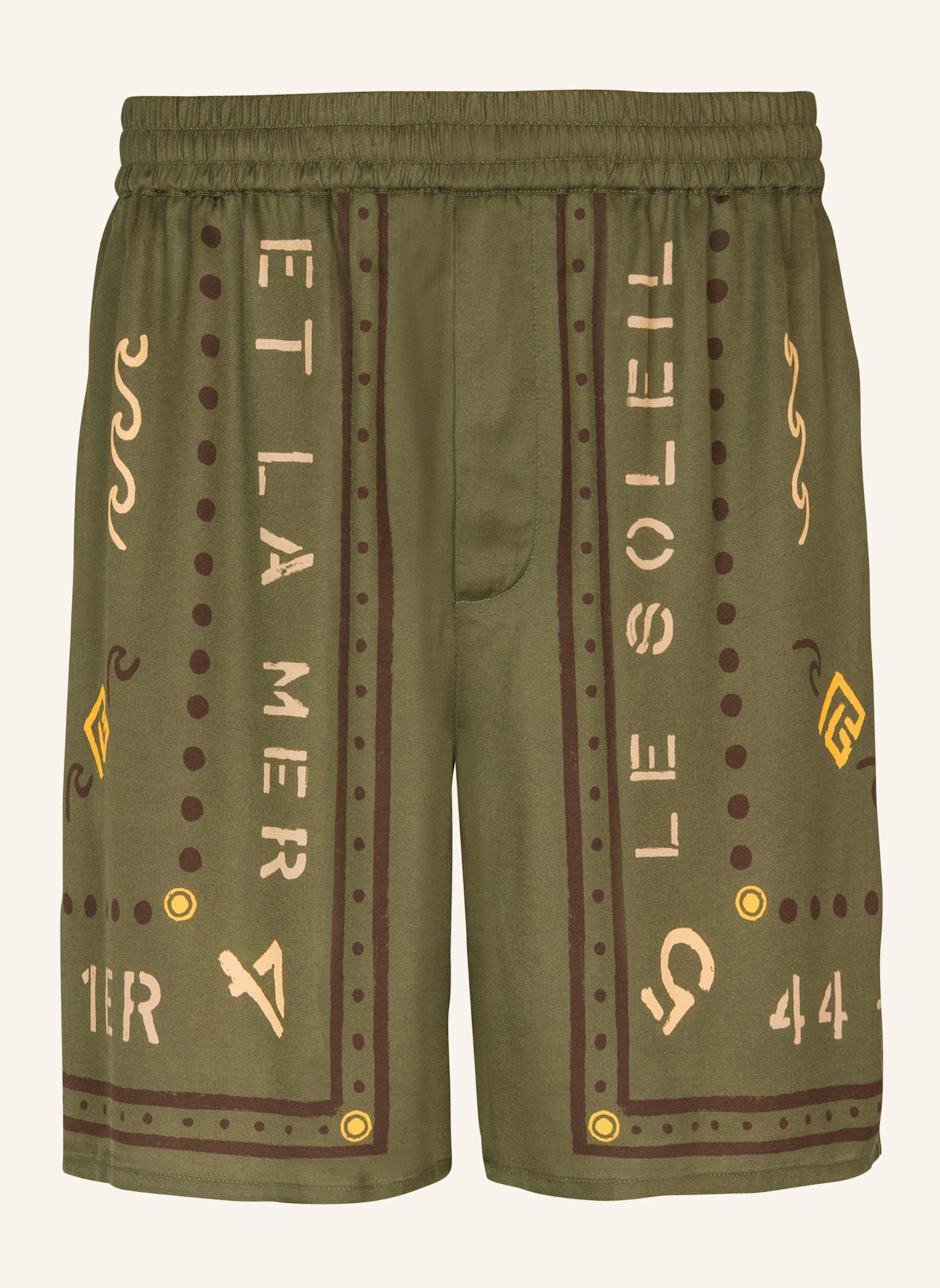 BALMAIN Bermuda mit Balmain Club-Print: GRÜN