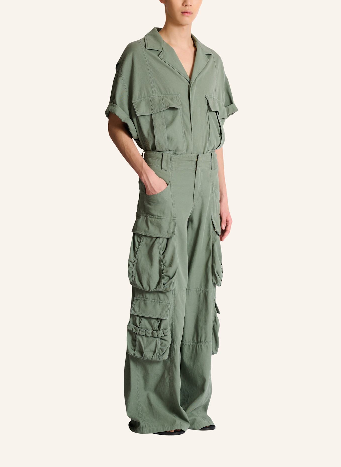 BALMAIN Cargohose aus Baumwolle: GRÜN