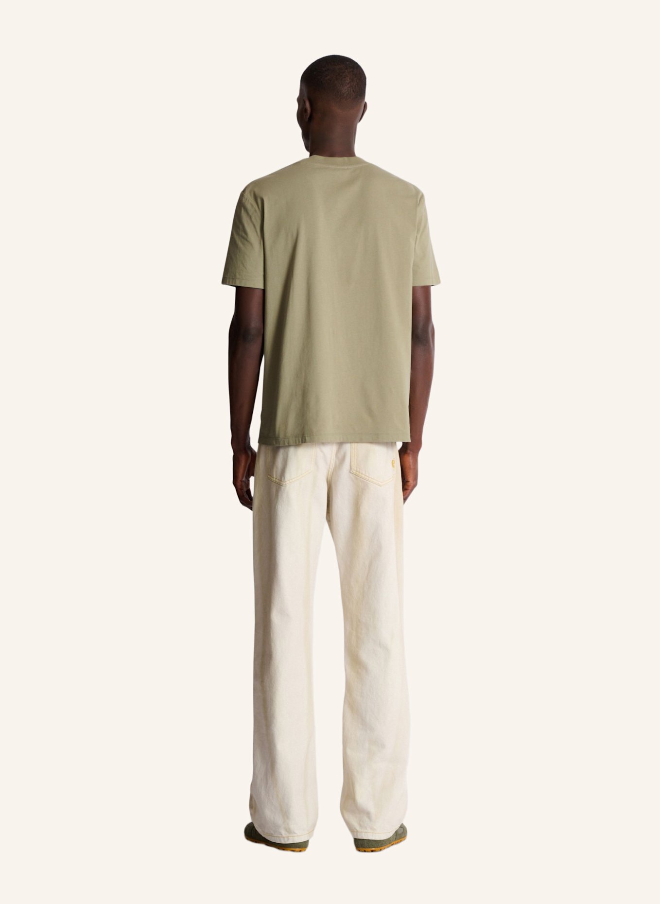 BALMAIN T-Shirt mit Balmain Plage-Print: GRÜN