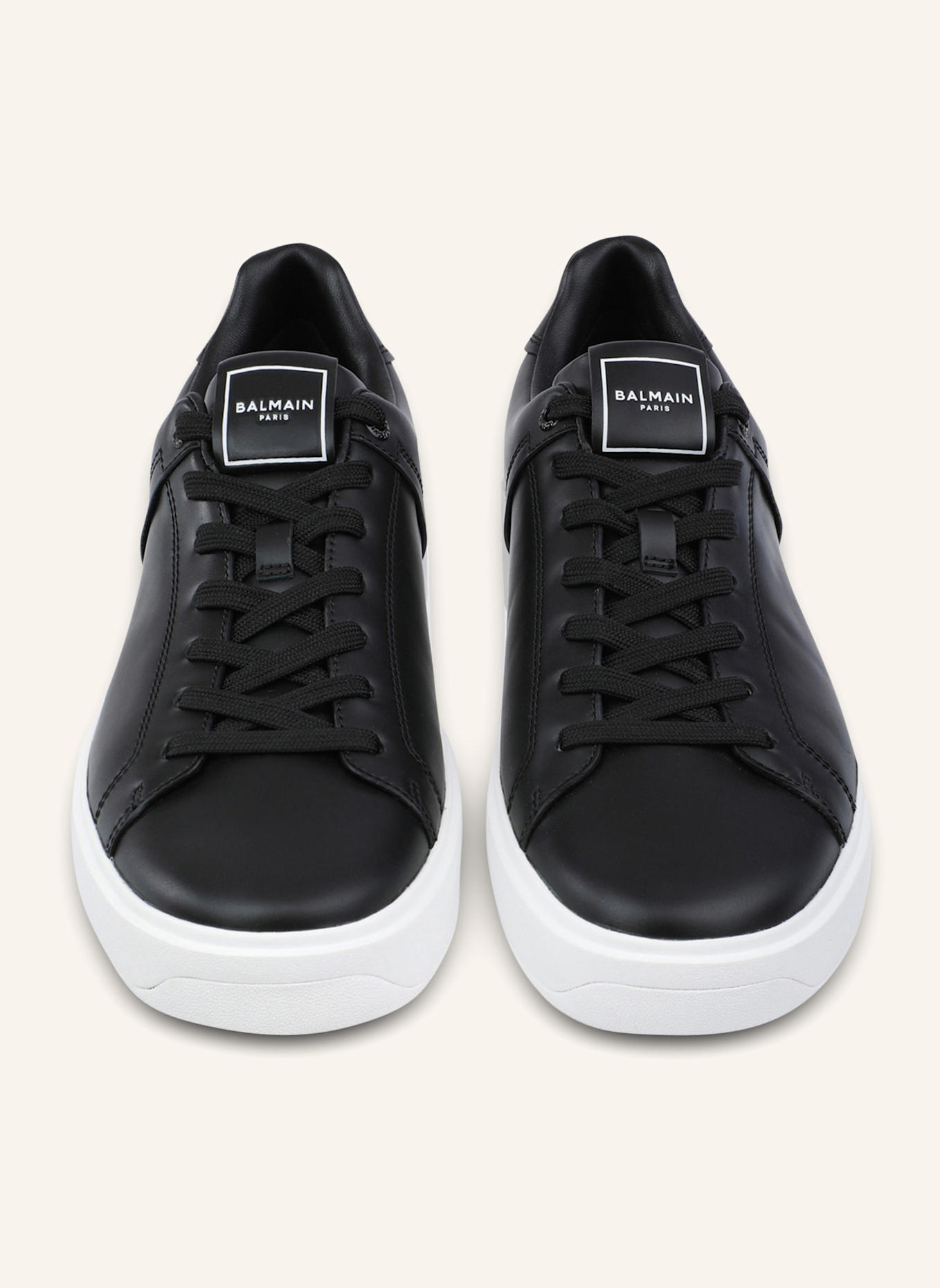 BALMAIN Sneakers B-Court aus Kalbsleder: SCHWARZ